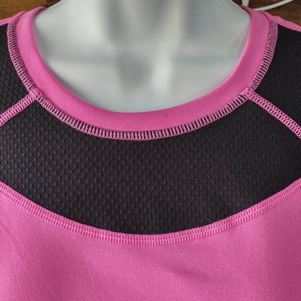 FILA Activewear Top Large Pocket Sz S Fuchsia Black - Picture 4 of 14